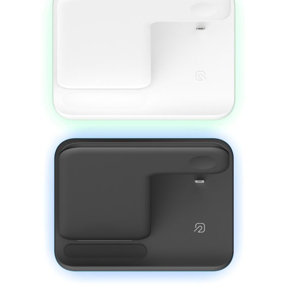 3 in 1 Wireless Charging Dock in White or Black - Picture 3 of 10